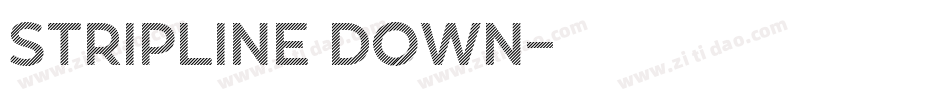 StripLine Down字体转换